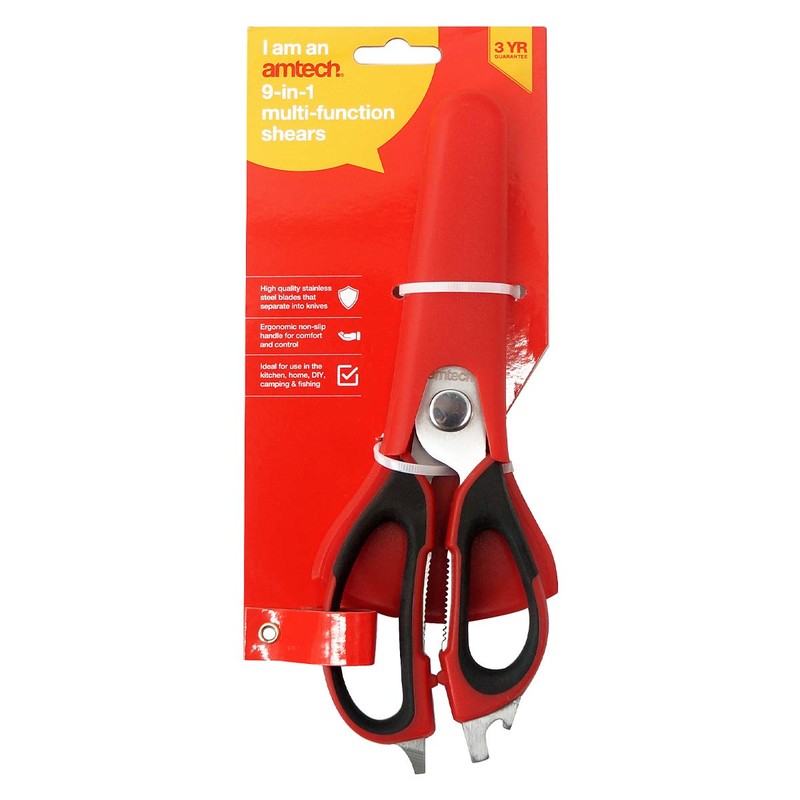 Amtech R0127 230mm (9") 9-in-1 Multi-Function Shears