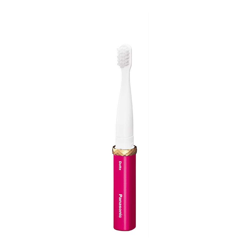 Panasonic EW-DS1C-RP Pocket Doltz Electric Toothbrush, Ultra-Fine Bristle Type, Rouge