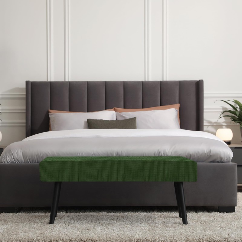sourcing map Dining Bench Cover, Stretch Piano Long Bench Stool
