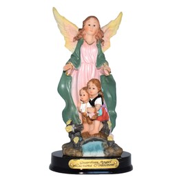 Gigi's Classy Kids Guardian Angel Statue Figure Angel Guarda Religious Gift Box (5 inches)