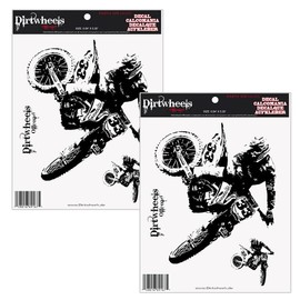 Dirt Gear 2x Motocross Sticker Quad ATV MX Sticker DW10102