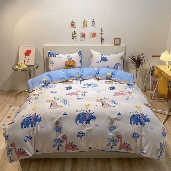 KEAYOO Cot Bedding Set - 100% Cotton 100X135CM Cot Duvet