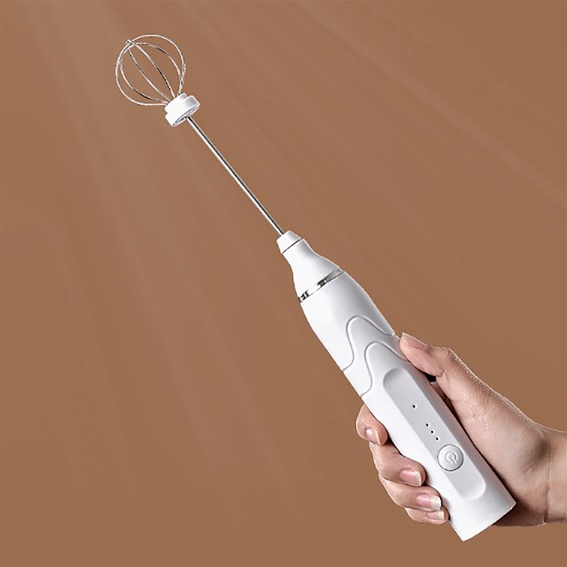 Electric Hand Mixer USB Rechargeable Automatic Egg Beater Milk Frother