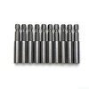 10 PCS 1/4" Hex 6.35mm Extend Shank Magnetic Screwdrivers Bit