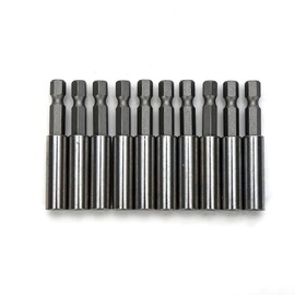 10 PCS 1/4" Hex 6.35mm Extend Shank Magnetic Screwdrivers Bit Extension Holder Socket Shockwave Impact Quick Change Release Bar for Screws, Nuts, Drill or Handheld Driver 2.3"