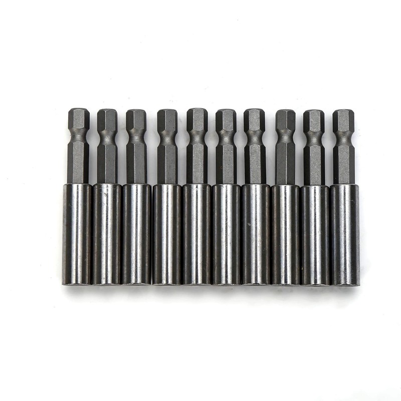 10 PCS 1/4" Hex 6.35mm Extend Shank Magnetic Screwdrivers Bit