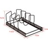 Toplife Pot Lids Organizer Rack for Cabinet and Countertop, 7+