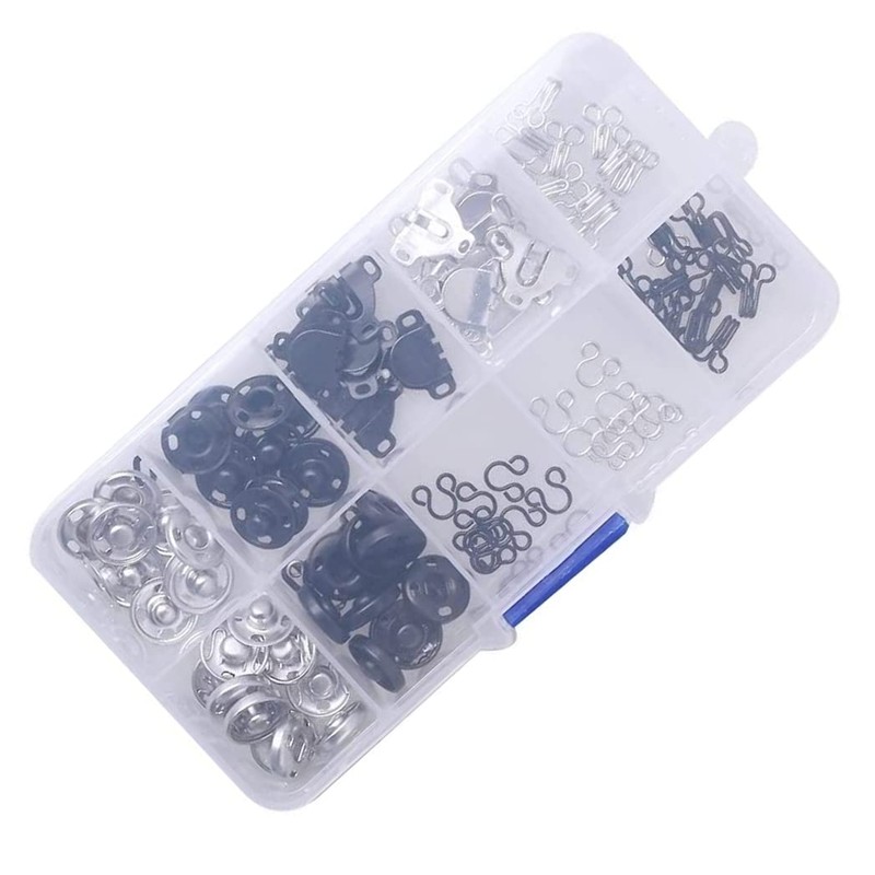 HappyHome Spring Hook, Thin Hook, Snap Button, Sewing Kit, Metal