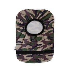 Spoonie Threads Camo Elastic Ostomy Bag Cover | Fashionable & Adjustable Colostomy Stoma Ileostomy Pouches | Camo, 6x11 (Large Opening)
