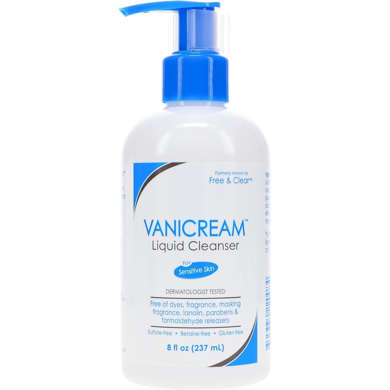 Vanicream Free and Clear Liquid Cleanser 8 Oz