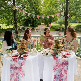 Talking Tables Pack of 24 Afternoon Tea Vintage Floral Paper Plates | Truly Scrumptious | for Birthday Party, Baby Shower, Wedding and Anniversary, Disposable Tableware,23 centimeters