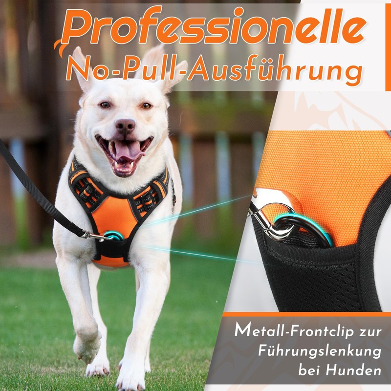 Eagloo Dog Harness for Medium Dogs, Anti-Pull Dog Harness with