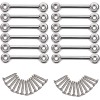 Amarine Made 12Pc Stainless Steel Bimini Top Strap Pad Eye