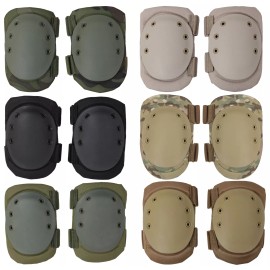 Rothco Tactical Protective Knee Pads With Hard Rubber Shell Foam Inner Padding - Olive Drab