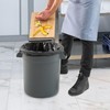 PRO&Family 2 Pack 20 Gallon Gray Round Commercial Trash Can/Ingredient
