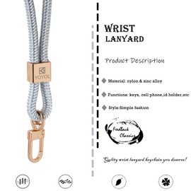 Wrist Lanyard for Keys, Wristlet Strap Keychain,Key Chain Holder,Keyring,Cool Key Chain for Women & Men