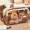 Estuche Aesthetic Lapicera Capibara Pencil Case Papeleria Color Marrn