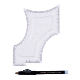 The Cut Buddy Original Shaping Tool, Clear Beard and Hairline Template with Bonus Tracer Pencil, As Seen on Shark Tank