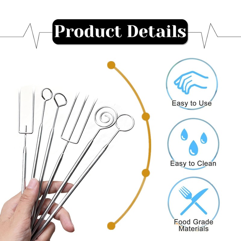 6 Pcs Chocolate Dipping Tools Professional Fondue Forks Stainless Steel