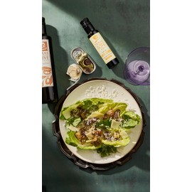 White Lemon Balsamic Vinegar - Gourmet Barrel Aged Infused Balsamic Vinegar - Great for Dressing Dipping Glazing - No Artificial Flavors or Added Sugar - Made in Texas (16.9 oz)