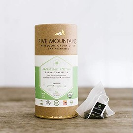 Jasmine Petal, 15 non-GMO Organic Tea Bags (Pack of 6)