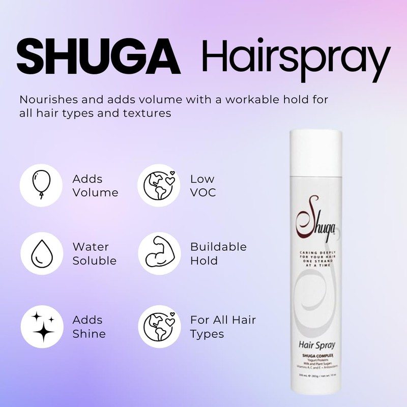 Inkursive Shuga Hair Spray, Aerosol Firm Workable Hold Hairspray 55