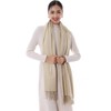 RIIQIICHY Pashmina Shawls and Wraps for Evening Dresses Beige Scarfs