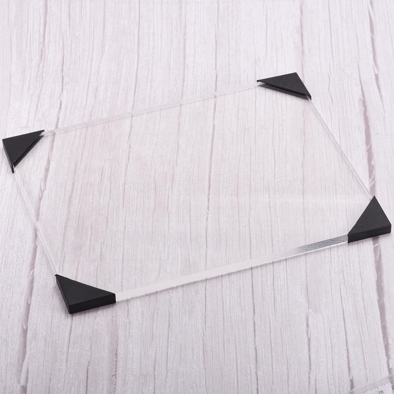 uxcell 20Pcs Plastic Corner Protectors 5x50mm Triangle Shape Glass Corner