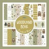 Woodland Bear Scrapbook Paper: Baby Boy Pattern Craft Paper Pad