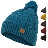 BEIRA LINED BOBBLE HAT (Ocean Blue)