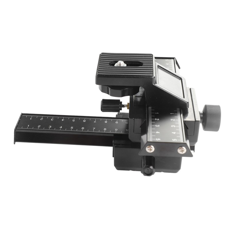Macro Focusing Rail Slider 4 Way Magnesium Aluminum Alloy Close