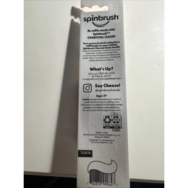 Spinbrush Charcoal Clean - 2 Replacent Heads - Soft  - NEW - FREE SHIPPING!