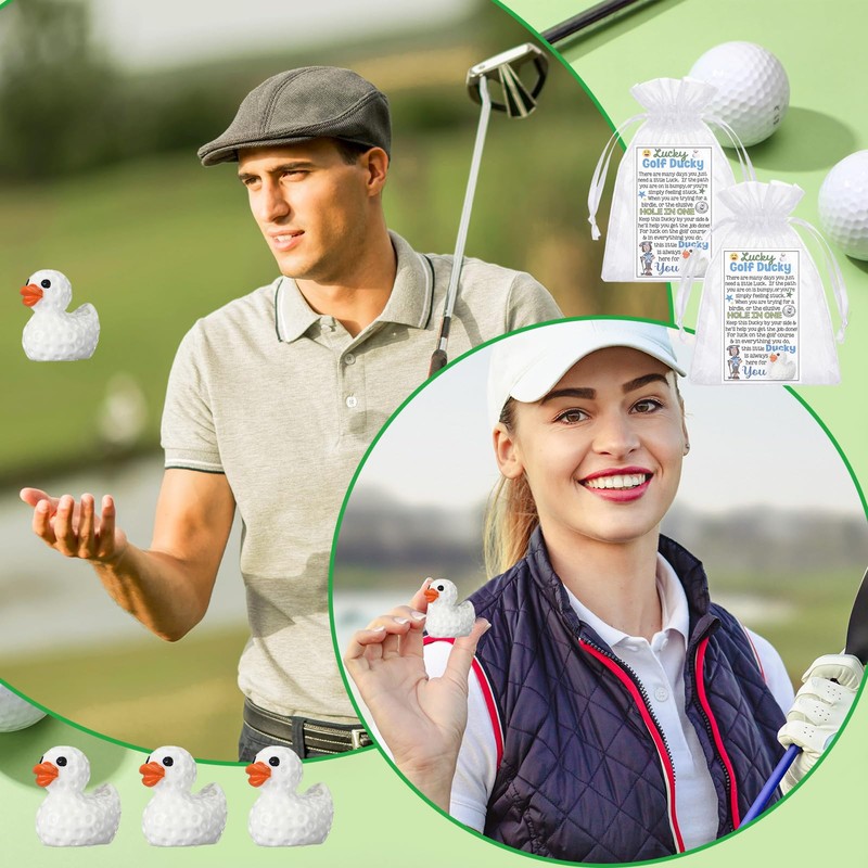 Blueweenly 72 Pcs Golf Party Favors Lucky Ducks with Card