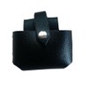Black Leather Tape Holder Hoslter with button loop fastening heavy
