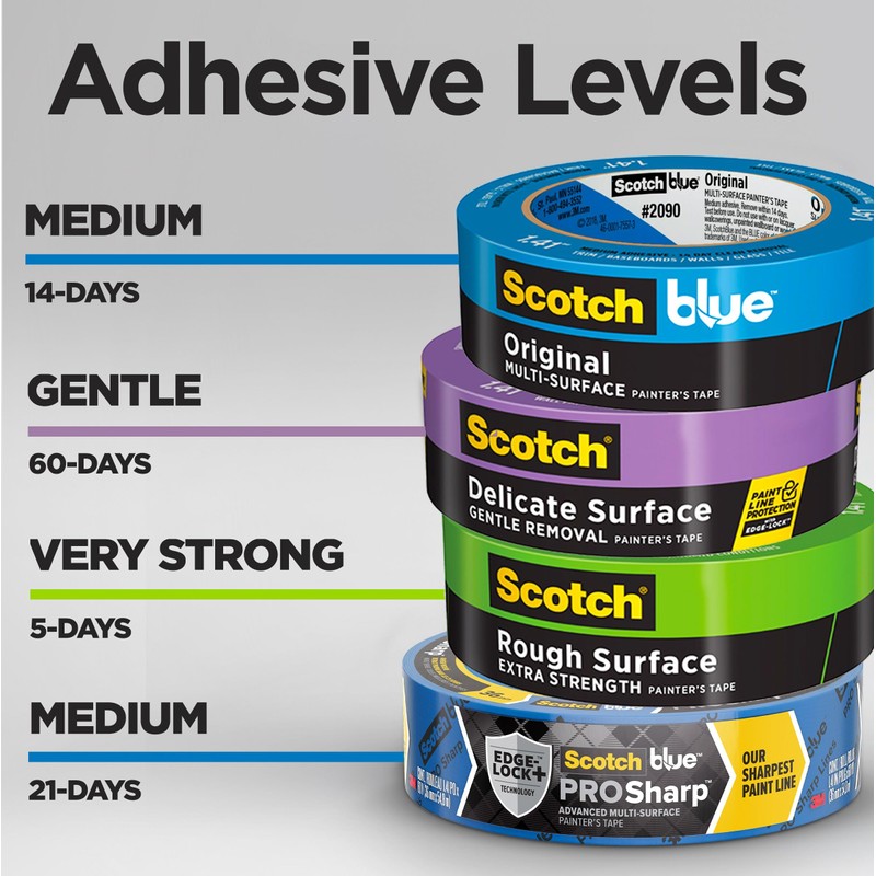 ScotchBlue Original Multi-Surface Painters Tape, 2 Inch Wide (1.88 In.
