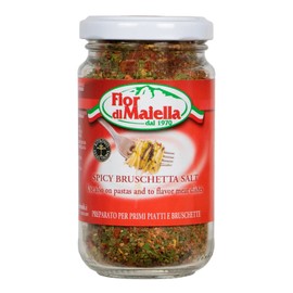 Fior di Maiella Bruschetta Salt - Blend of Aromatic Italian Seasoning Herbs & Spices, 60 g (Spicy)