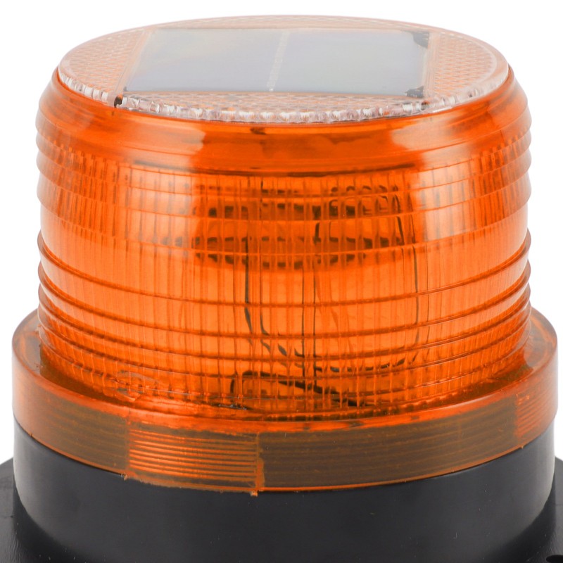 Solar Beacon Light Caution Light 8 LED Dusk to Dawn