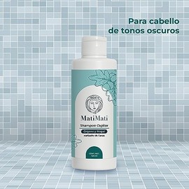 Shampoo Capilar Matizador De Canas Órgano Y Nogal MatiMati Sin Sulfatos y Parabenos, Fortalece 425 ml                                                 