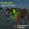 Tractive LED Light Up Dog Collar USB Rechargeable Waterproof (Green)
