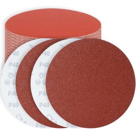 FEIHU Pack of 30 Sanding Discs 200 mm Velcro Grit P40 Sandpaper 200 mm Sanding Disc 200 mm for Sanding / Polishing