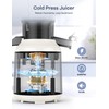Ganiza Juicer Machines, Cold Press Juicer with 4.3" Large Feed