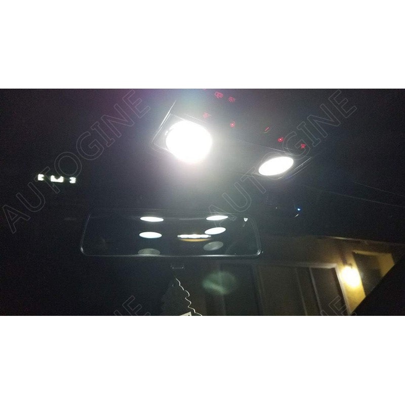 AUTOGINE 8 Piece White LED Interior Light Kit for Toyota