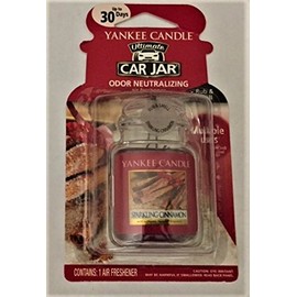 Yankee Candle Ultimate Car Jar Odor Neutralizing Air Freshener - Sparkling Cinnamon