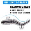 Bass Fishing Lures, 5pcs Bionic Swimming Lures Multi Jointed Swimbait