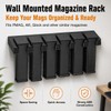 HEKAGURA Durable ABS 6 Standard Rack Wall Mount, Wall Magazine