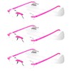Calabria 715 Flexies Bendable Rimless Reading Glasses +1.50 Fuchsia (3Pack)