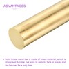 DMiotech 4" x 1" Brass Rods,Solid Round Brass Rod for