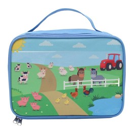 The Leonardo Collection LP72377, Polyester, 500 milliliters, Farm Animals Lunch Bag