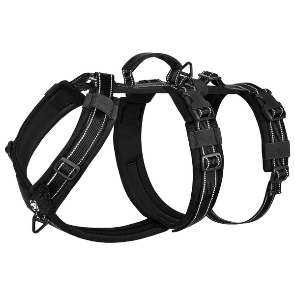 OneTigris Dog Harness, HOUNDLOCK Tactical Harness, Escape Proof, Adjustable, Soft