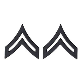 Uniform Accessories Unlimited Inc U.S. Army Black Metal Enlisted Rank (E-4 CORPORAL)